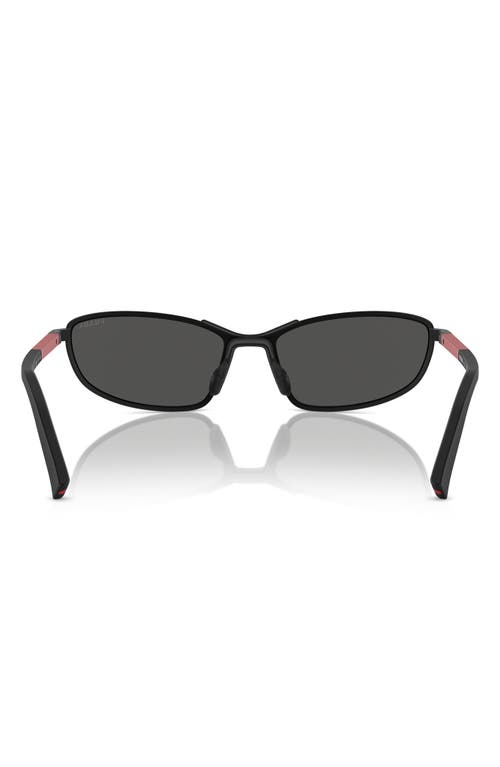 Shop Prada Linea Rossa 60mm Irregular Sunglasses In Matte Black