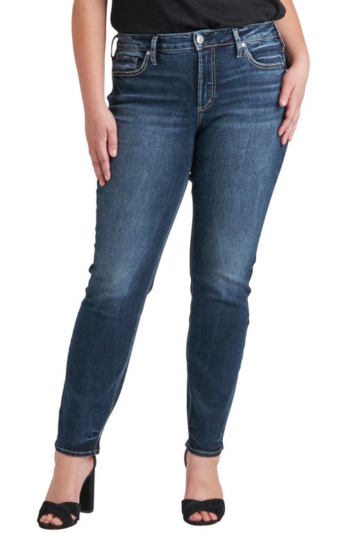 Silver Jeans Co. Suki Straight Leg Jeans in Blue at Nordstrom, Size 14W 31