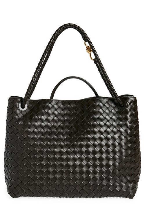 Bottega Veneta Large Andiamo Bag In Fondant/brass