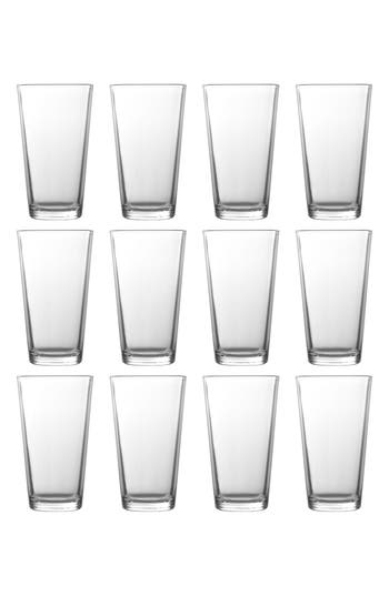 Fortessa Barca Set Of 12 Highball Glasses In Clear