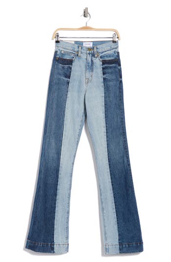 Frame Atelier Pieced Slim Stacked Jeans In Winifred