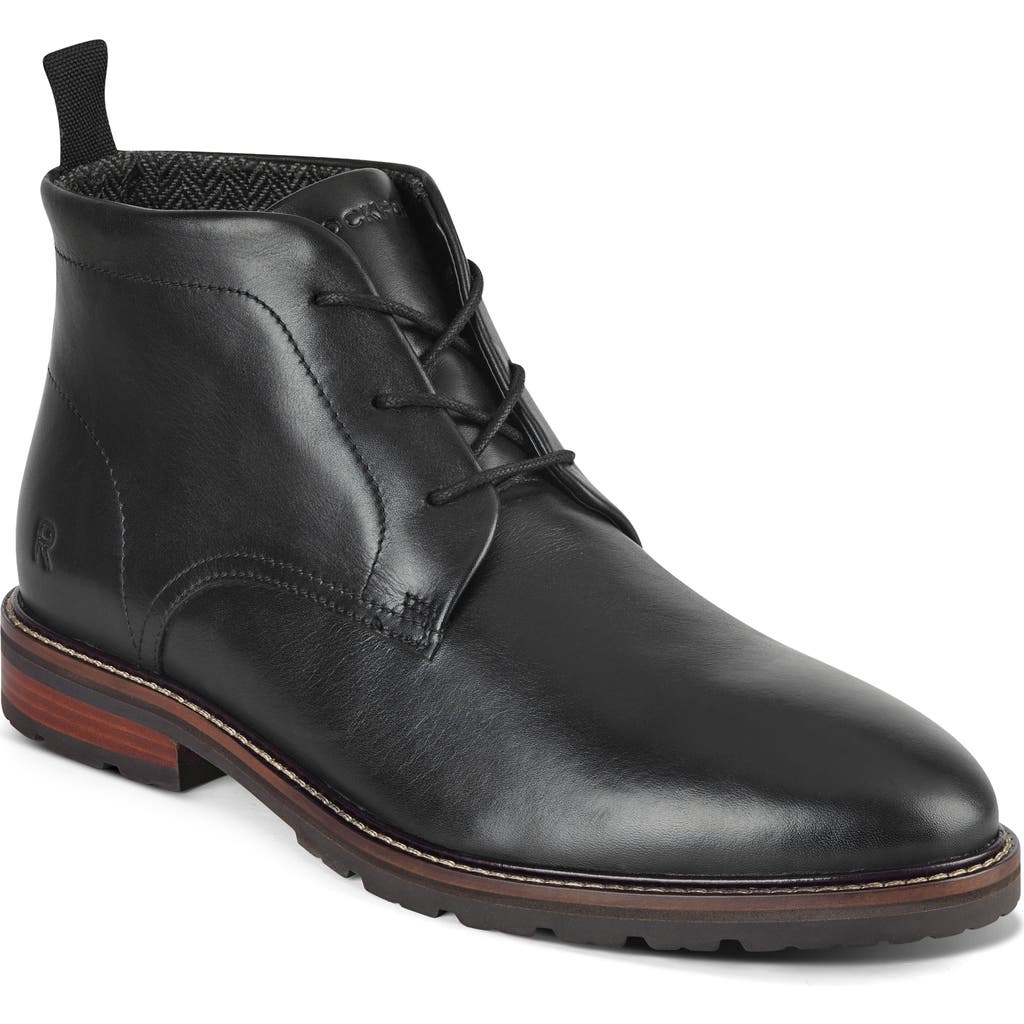 Rockport Caspe Lace-up Boot In Black
