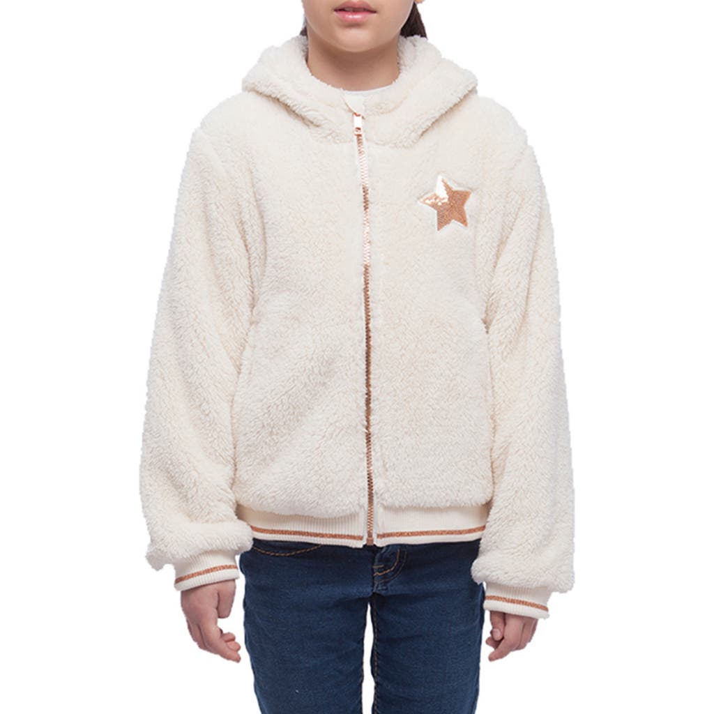 Rokka&rolla Kid's Cozy Fleece Jacket In Light Beige