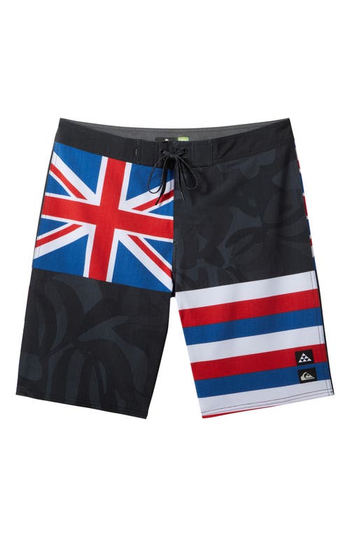 Shop Quiksilver Surfsilk Hawaii Flyer Board Shorts In Black