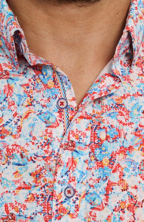 Robert Graham Kamari Short Sleeve Button Down Shirt In Multi