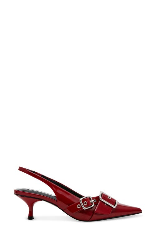 Shop Steve Madden Lezley Kitten Heel Slingback Pump In Red