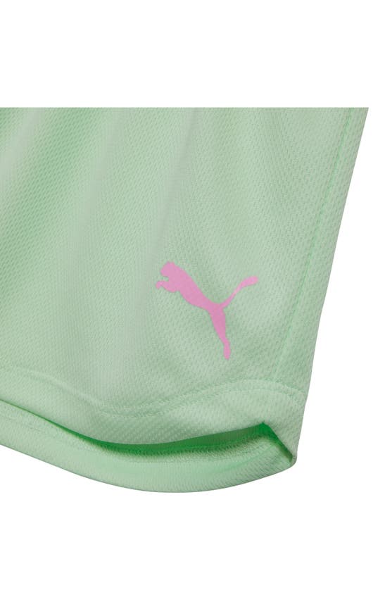 Shop Puma Performance T-shirt & Shorts 2-piece Set In Medium Pink