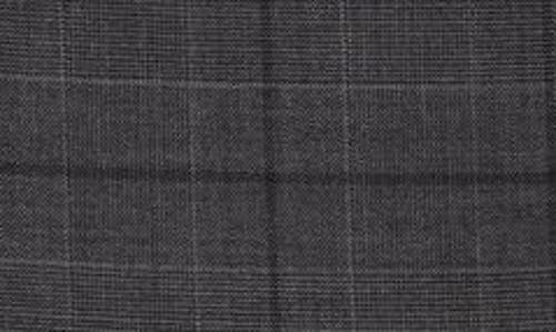 Shop Coperni Windowpane Check Double Breasted Stretch Wool Jacket<br /> In Grey