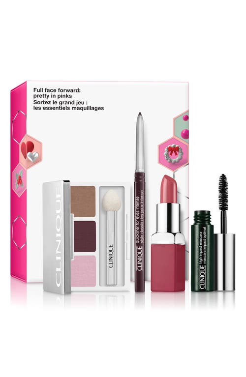 Clinique Full Face Forward: Pretty in Pinks Makeup Set USD $62.50 Value