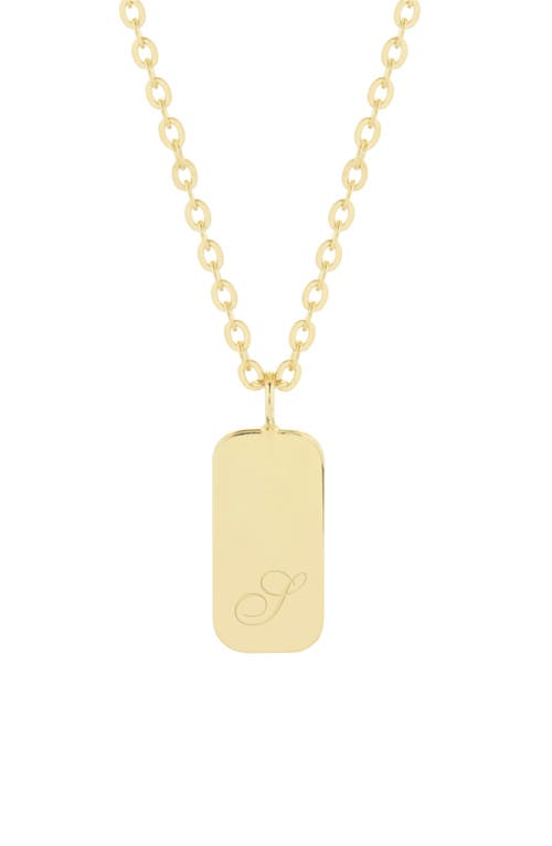 Sloan Initial Pendant Necklace in Gold S