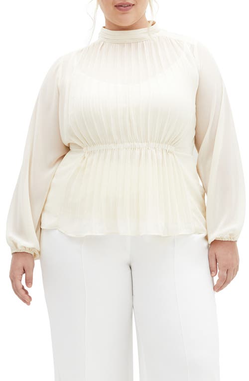 CITY CHIC CITY CHIC CROSS LANE PLEATED SHIRT