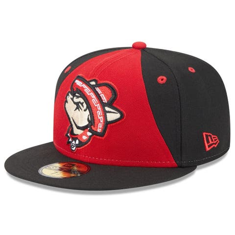 Men's New Era Scarlet San Francisco 49ers Omaha Throwback 59FIFTY Fitted Hat