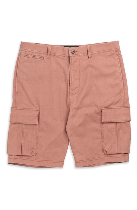 Shop Rodd & Gunn Arkles Bay Cargo Shorts In Faded Crimson Red