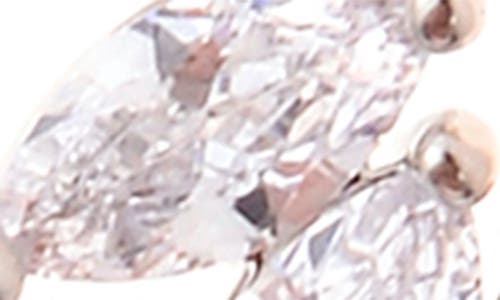 Zaxie By Stefanie Taylor Marquise Cubic Zirconia Ear Crawlers In Silver