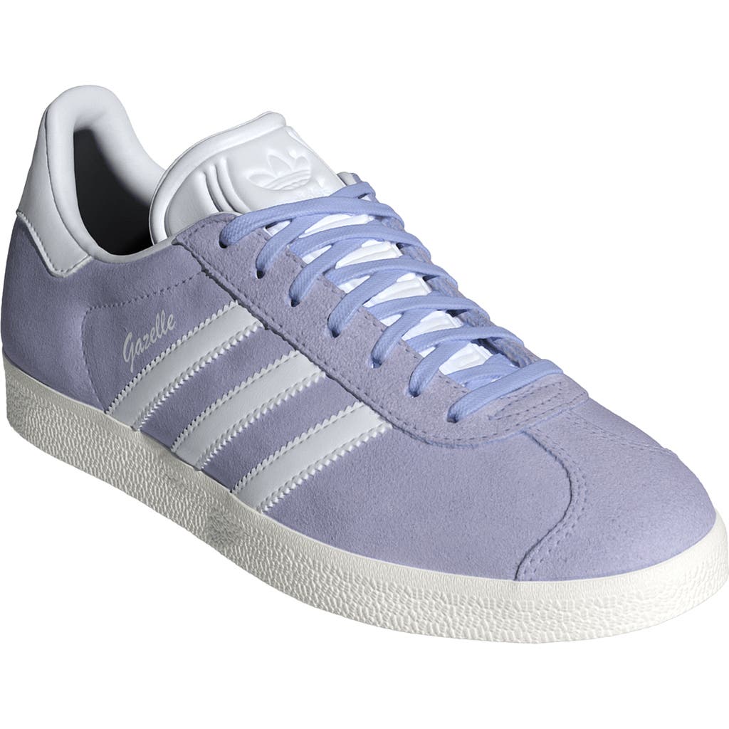 Adidas Originals Adidas Gazelle Sneaker In Preloved Fig/white/violet