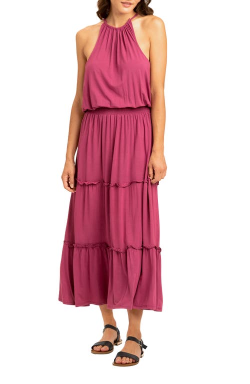 Threads 4 Thought Kali Ruffle Tiered Halter Neck Dress at Nordstrom,