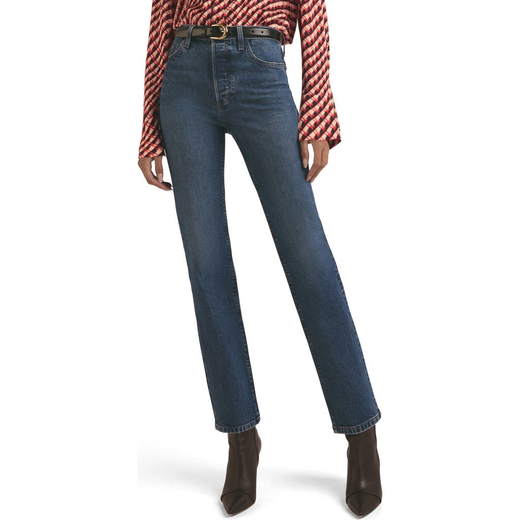 Shop Favorite Daughter The Valentina High Waist Straight Leg Jeans In Essex