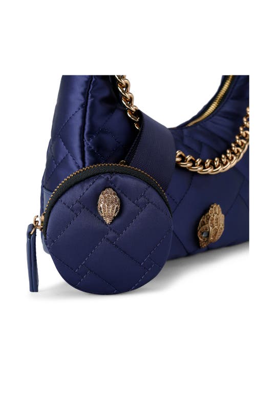 Shop Kurt Geiger London Quilted Crossbody Bag In Navy