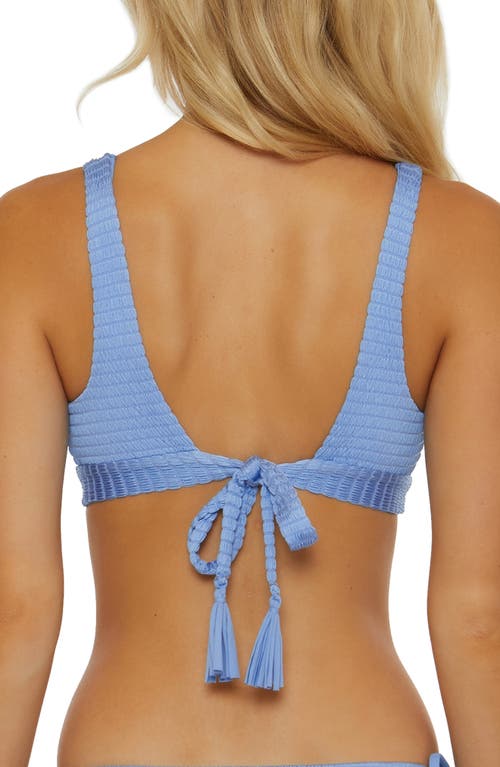 Shop Isabella Rose Maza V-wire Bralette Bikini Top In Provence Blue