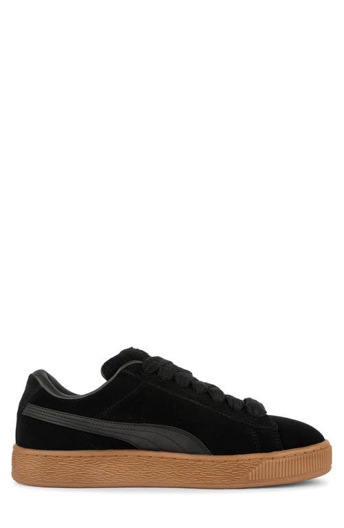 Shop Puma Suede Xl Sneaker In  Black- Team Gold