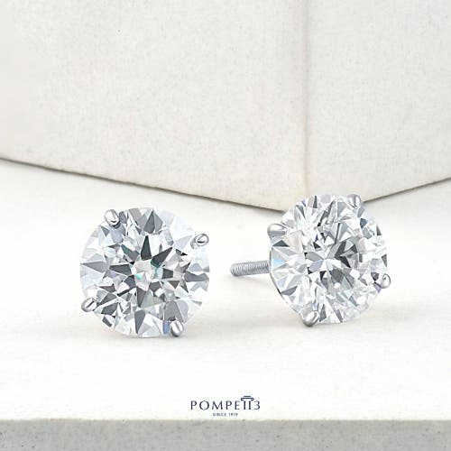 Bliss Diamond Certified 4 1/2 Ct Lab Grown Diamond Martini Screw Back Studs 14k Gold In 14k White Gold