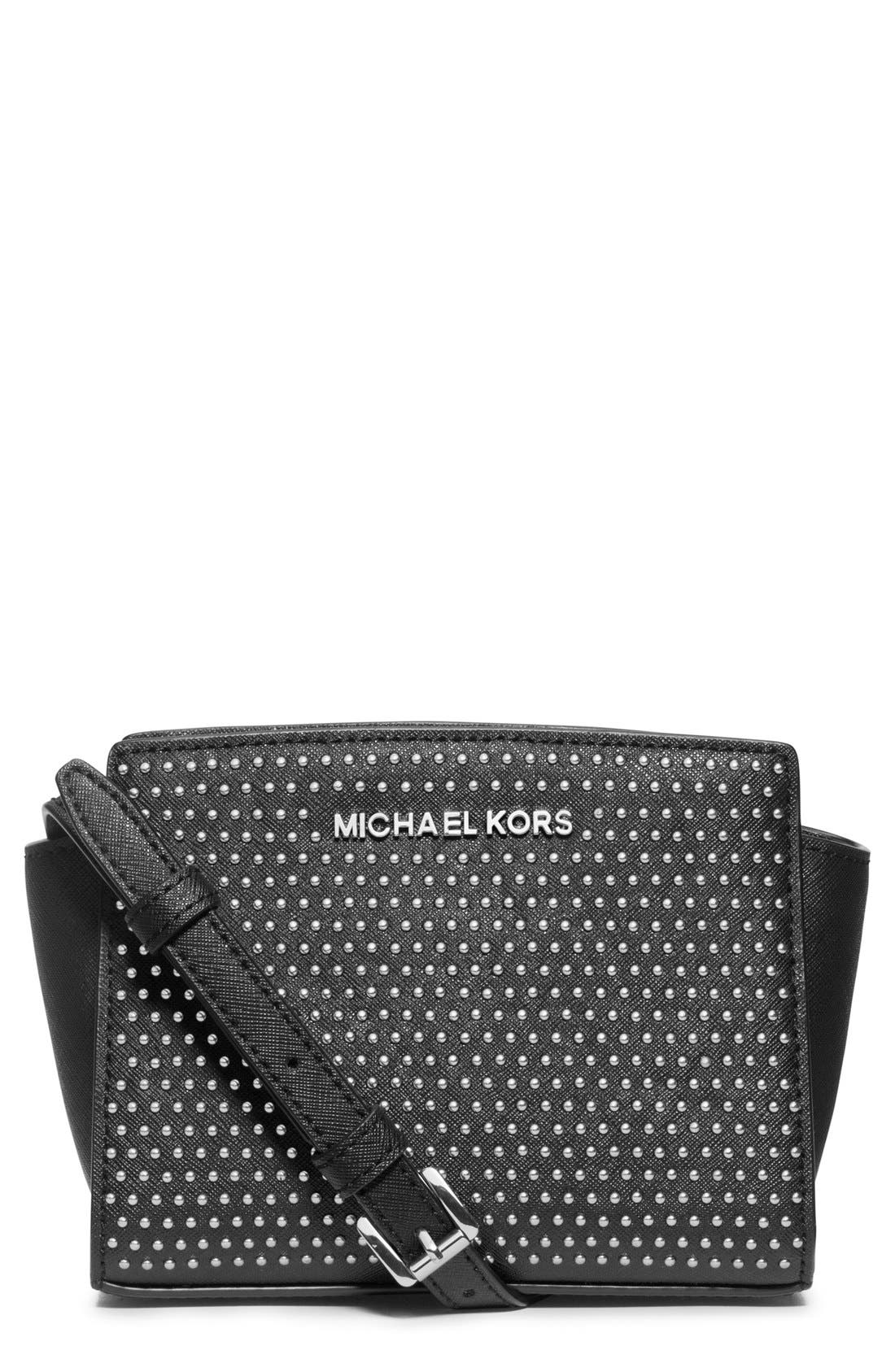 MICHAEL Michael Kors 'Mini Selma Microstud' Messenger Bag Nordstrom