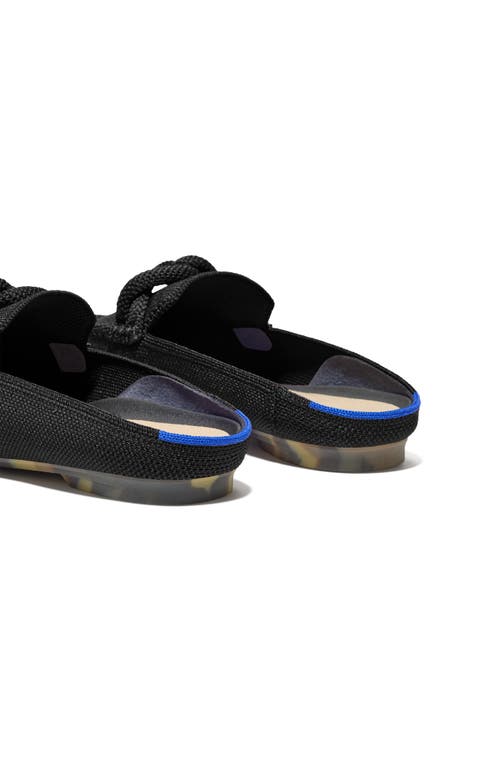 Rothys The Loafer Mule In Black/neutral In Black