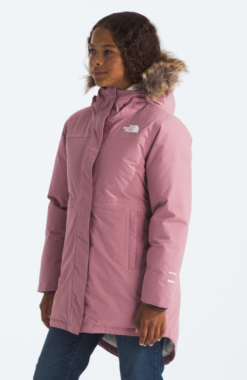 Shop The North Face Kids' Arctic Waterproof 600-fill Power Down Parka In Mauve