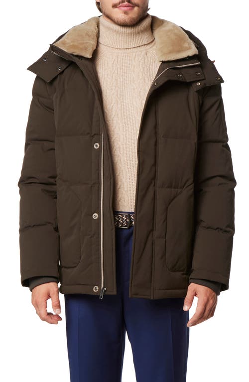 Andrew Marc Gorman Genuine Shearling Lined Down Jacket at Nordstrom,