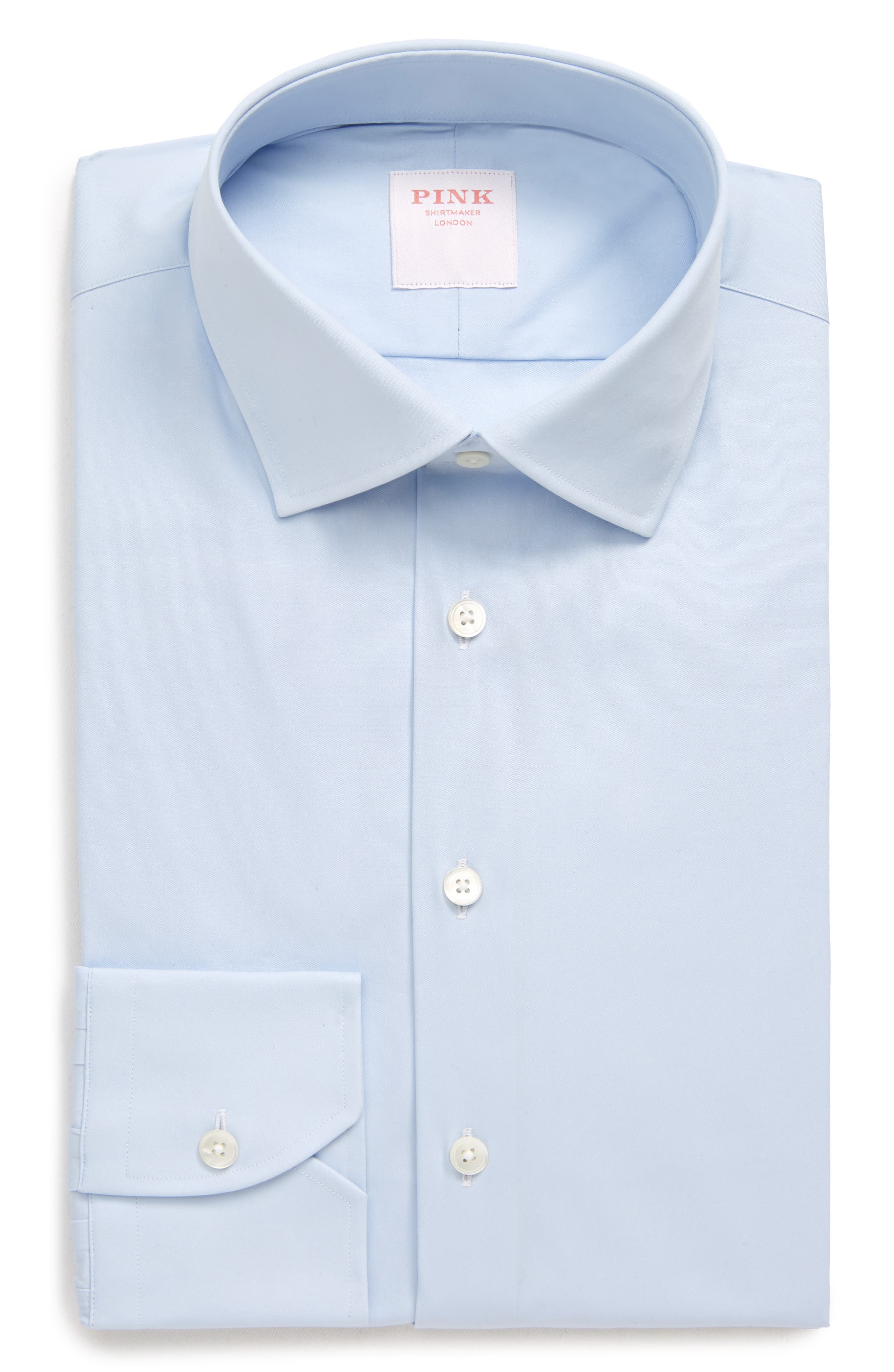 thomas pink slim fit shirt