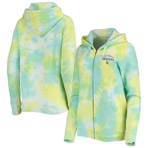 New Era Women's New Era White Detroit Tigers Tie-Dye Full-Zip