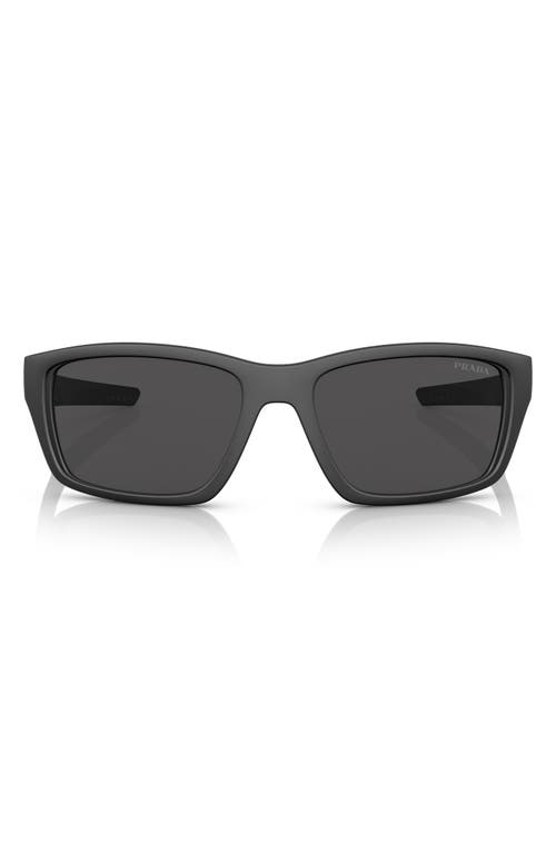 57mm Irregular Sunglasses in Dark Grey