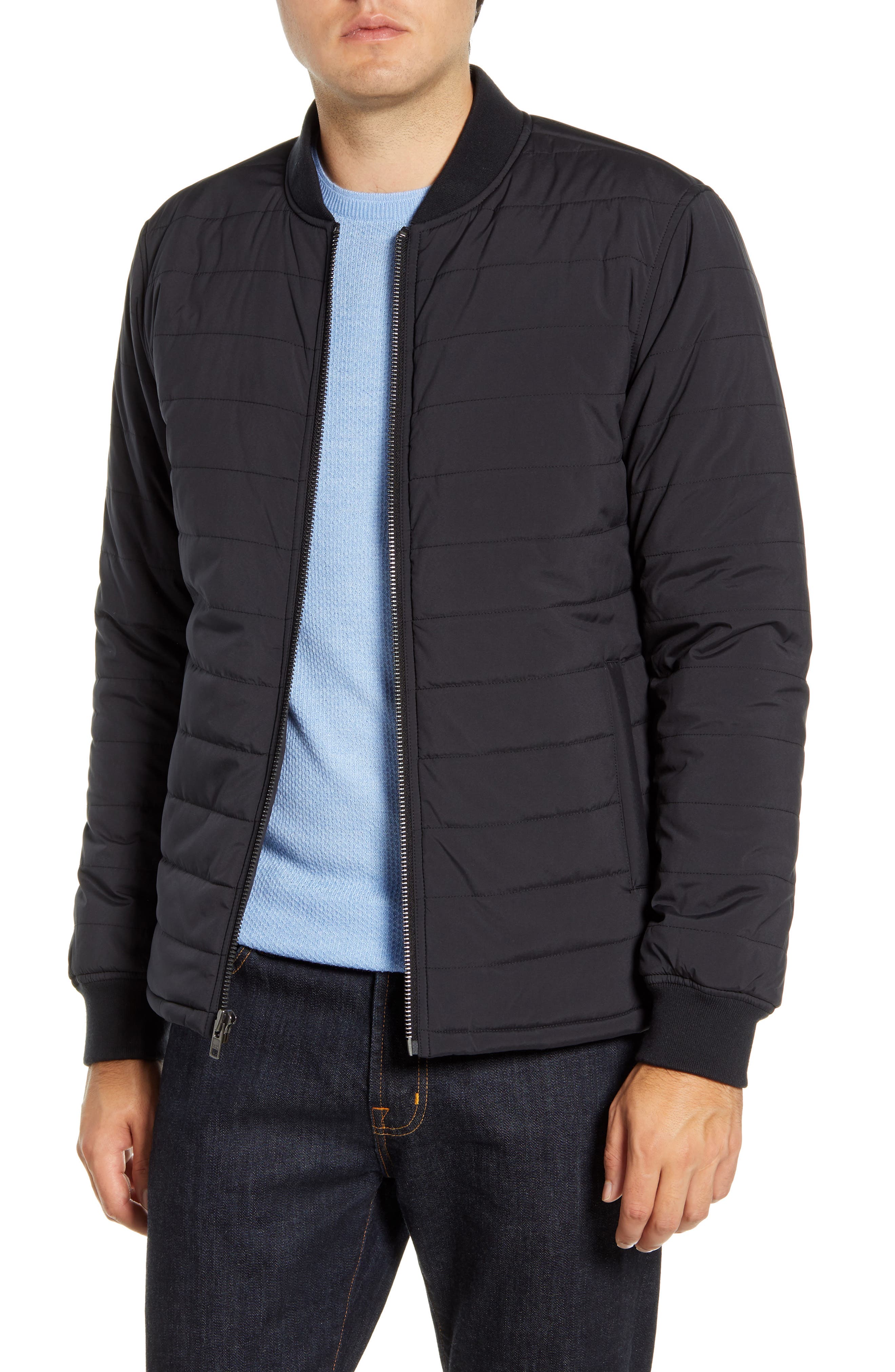 black bomber jacket mens nordstrom