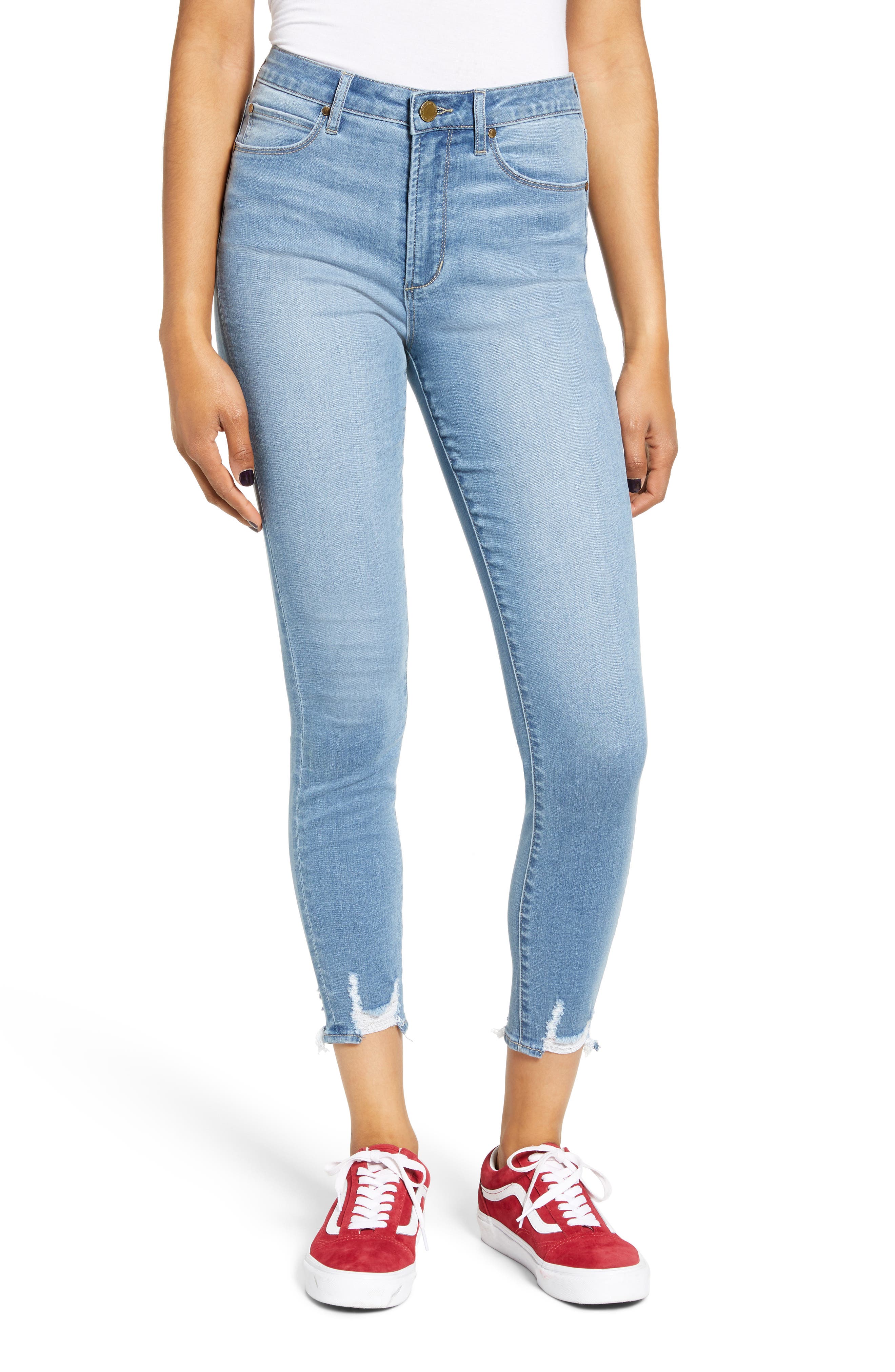 high waisted cropped jeggings