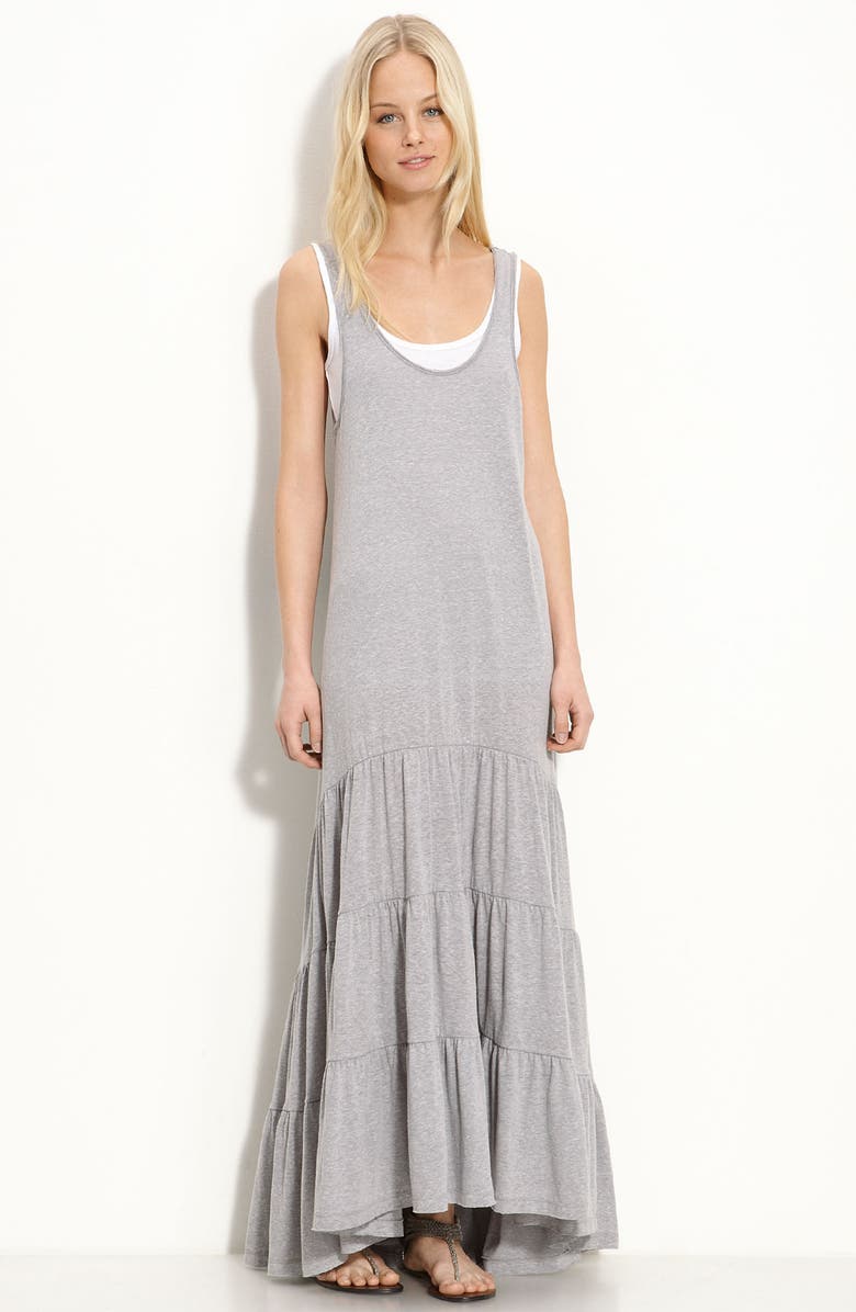 FREE PEOPLE 'Beach' Jersey Maxi Dress, Main, color, GREY HEATHER