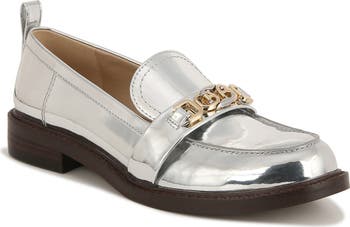 Sam edelman cheap silver loafers