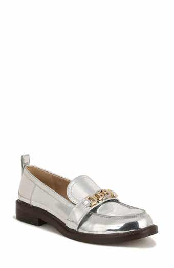 Sam edelman top silver loafers
