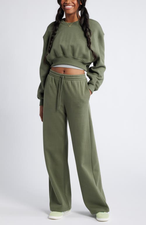 Bp. Crop Sweatshirt In Green Beetle