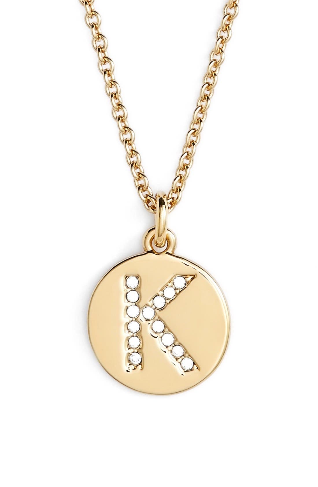 kate spade new york pavé letter pendant necklace Nordstrom
