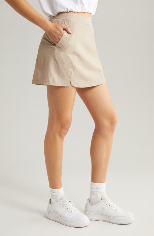 Shop Zella Vantage High Waist Skort In Tan Thread