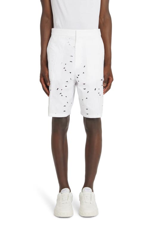 Valentino Eyelet Embroided Bermuda Shorts Bianco at Nordstrom, Us