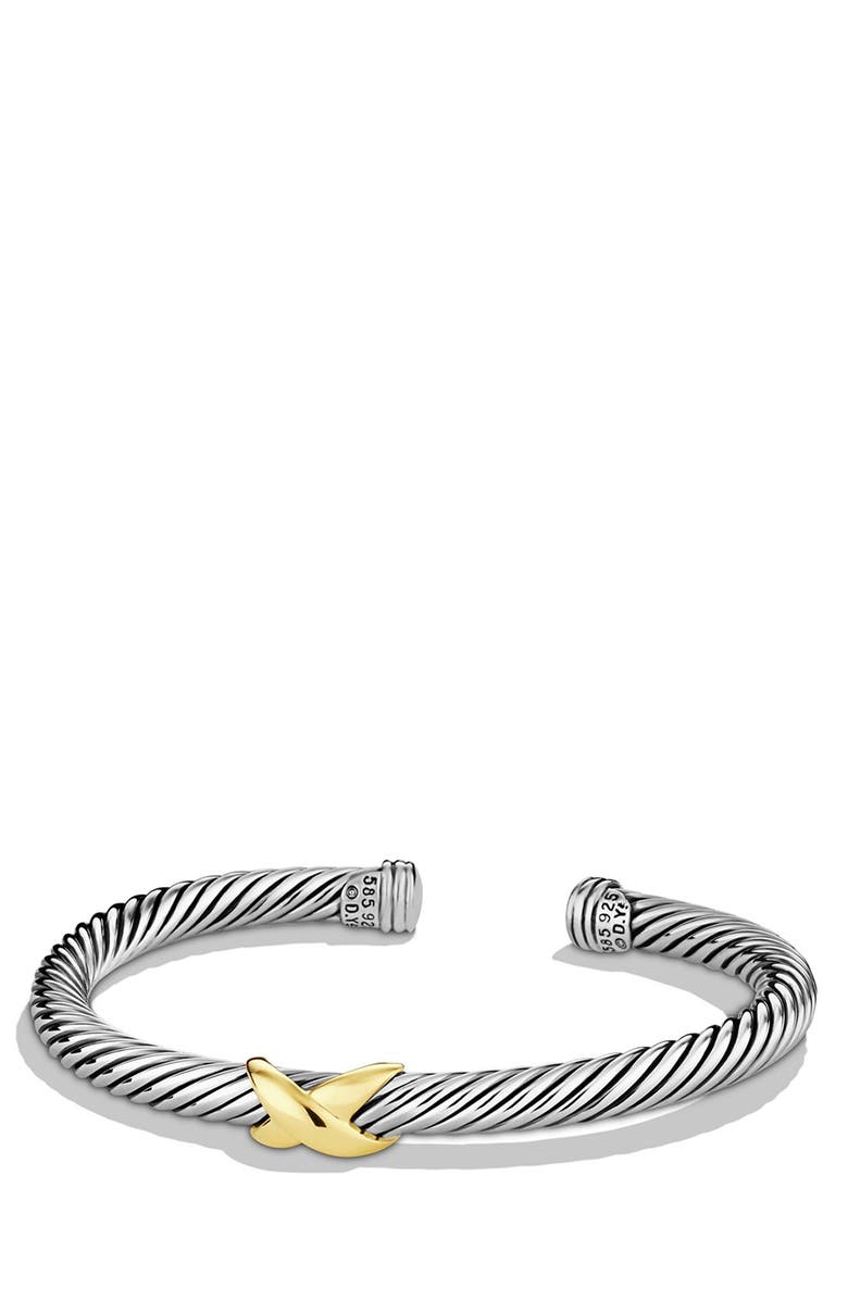 David Yurman 'X' Bracelet with Gold | Nordstrom