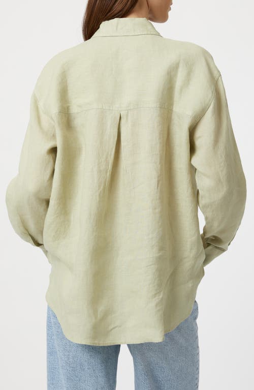 MAVI JEANS MAVI JEANS LINEN BUTTON-UP SHIRT 