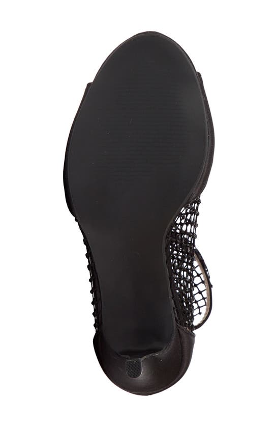 Lady Couture Ariana Mesh Heel Sandal In Black
