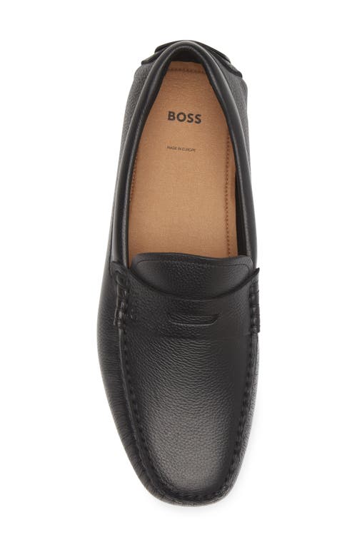 Shop Hugo Boss Boss Noel Driving Shoe In Black