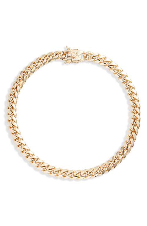 SHYMI Tori Cuban Chain Choker Necklace in Gold at Nordstrom, Size 15