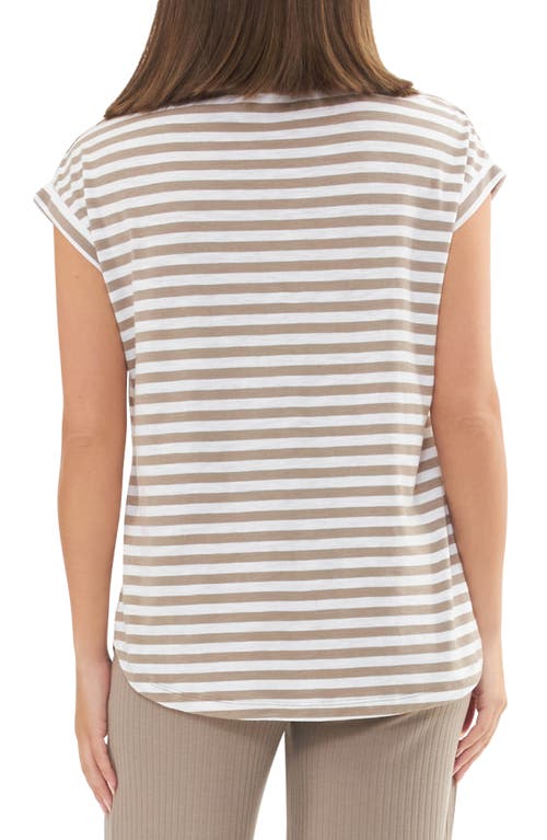 RIPE MATERNITY RIPE MATERNITY LIONEL STRIPE NURSING/MATERNITY T-SHIRT 