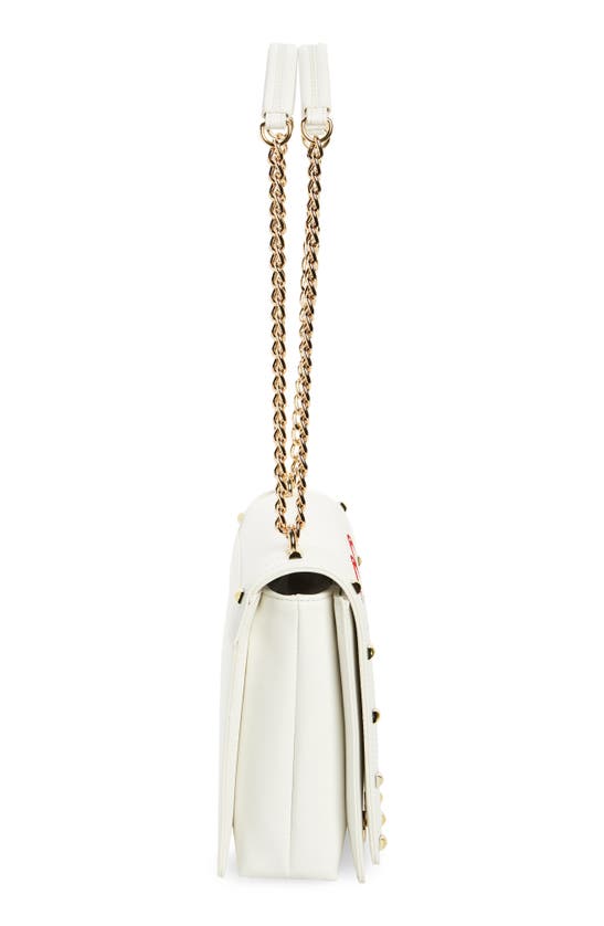 Shop Love Moschino Borsa Faux Leather Crossbody Bag In White