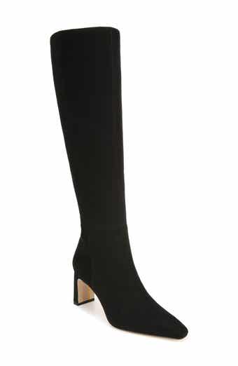 Chanel Black/Gold Suede and Leather Knee Length Boots Size 41 Chanel | The  Luxury Closet