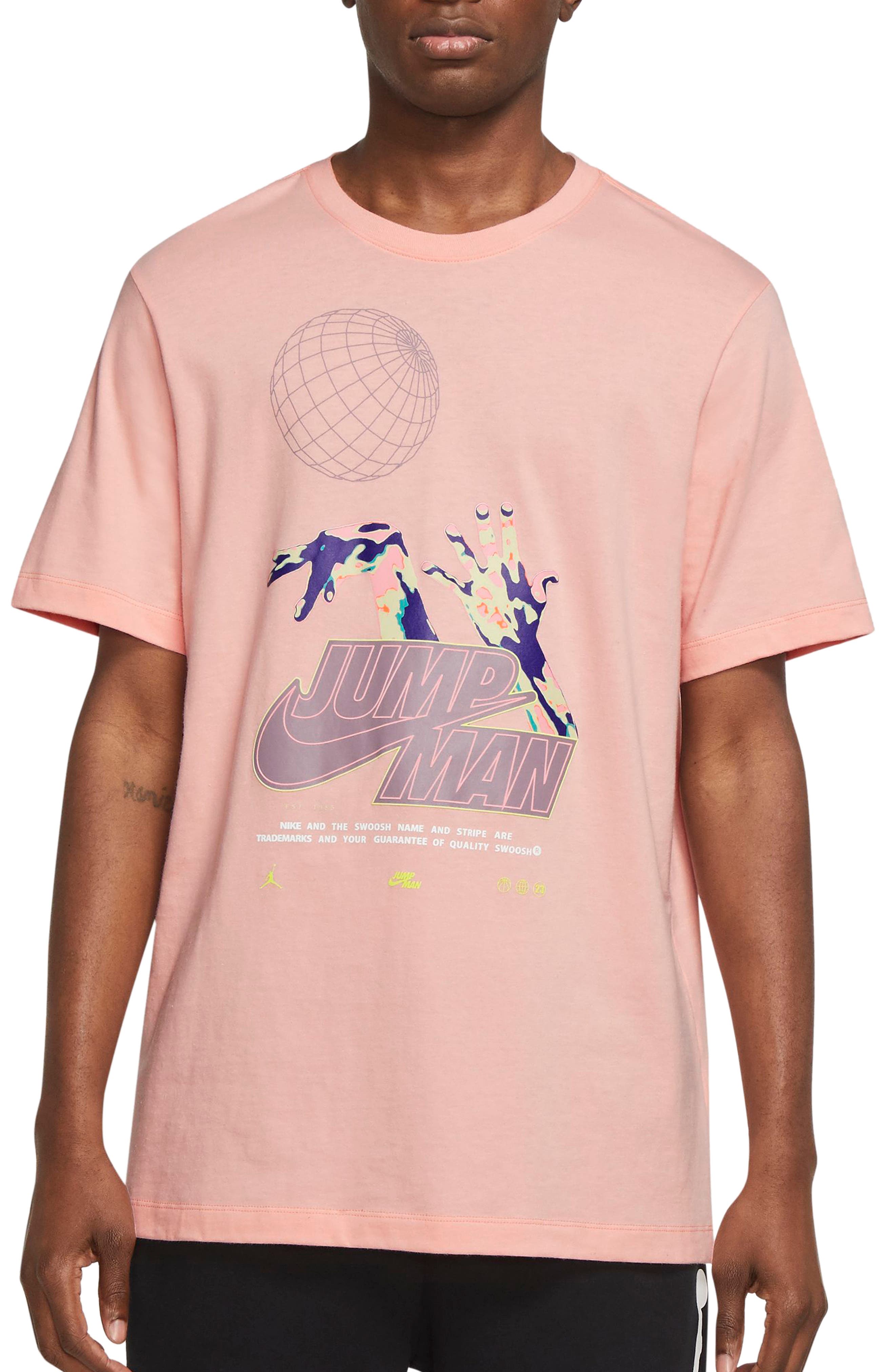 yellow and pink graphic tee